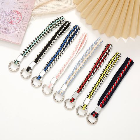 Ig Style Geometric Cotton Polyester Knitting Mobile Phone Chain
