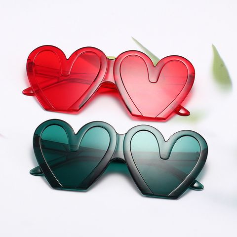 Fashion Heart Shape Solid Color Pc Special-shaped Mirror Full Frame Women's Sunglasses