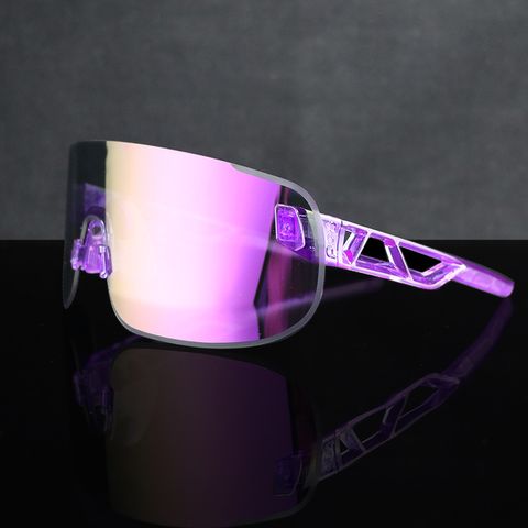 Simple Style Sports Color Block Pc Wayfarer Clips Sports Sunglasses