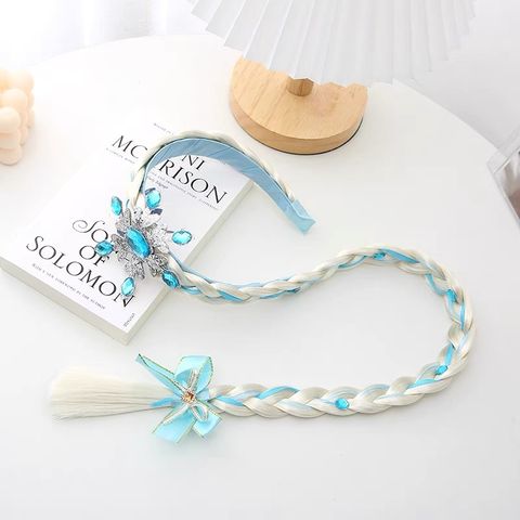 Girl's Simple Style Classic Style Crown Cloth Braid Hair Band