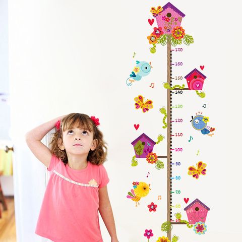 Vacation Flower Pvc Height Measuring Stickers Height Measuring Stickers Wall Art