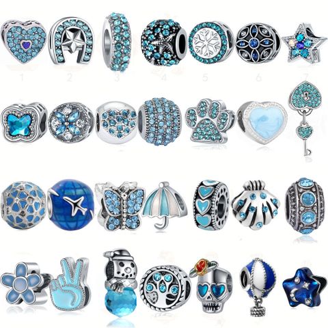 Simple Style Skull Alloy Plating Inlay Artificial Gemstones Jewelry Accessories