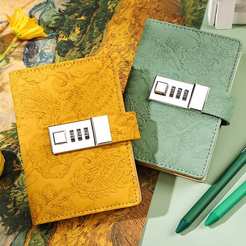 1 Piece Animal Solid Color Class Learning Pu Leather Cute Notebook