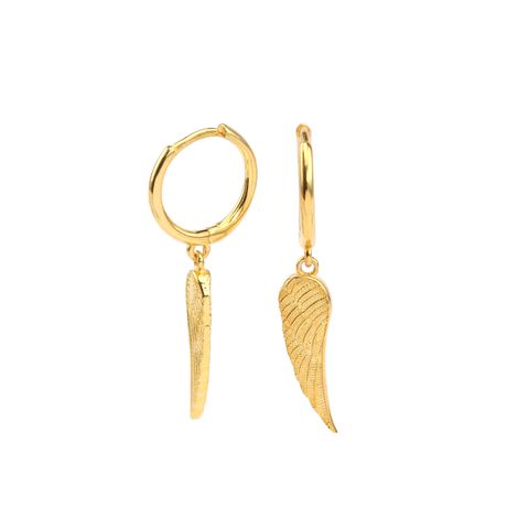 1 Pair Basic Classic Style Feather Plating Sterling Silver Drop Earrings