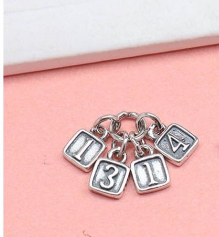 Streetwear Letter Sterling Silver Valentine's Day Jewelry Accessories
