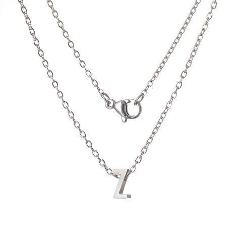 Titanium Steel Simple Style Plating Letter None Necklace