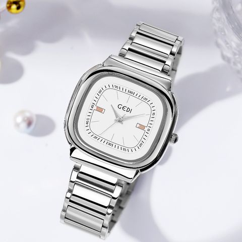 Casual Square Butterfly Double Snap Quartz Women's Watches