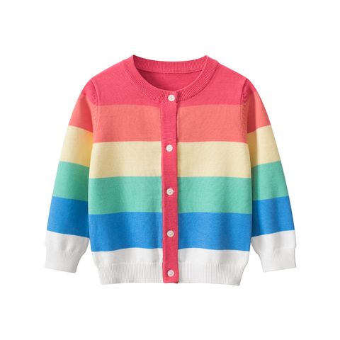 Cute Pastoral Stripe Cotton Hoodies & Sweaters