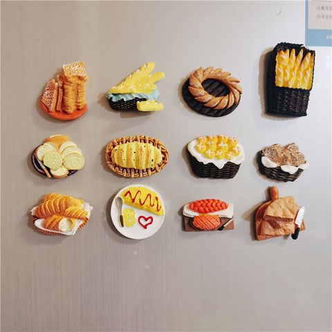 Cute Cookies Pineapple Bread Synthetic Resin Refrigerator Magnet