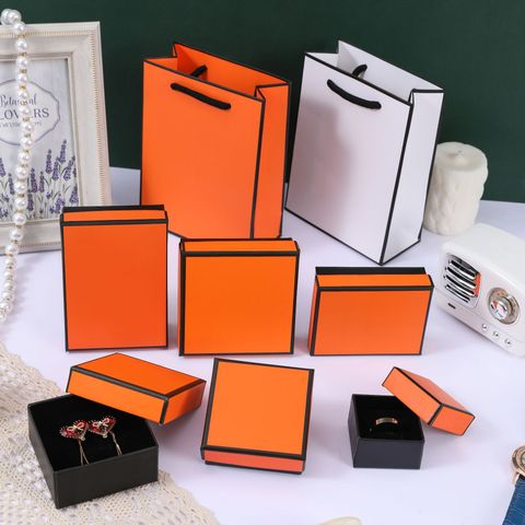 Simple Style Bow Knot Paper Jewelry Boxes