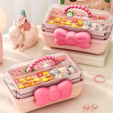 Cartoon Funny Solid Color Plastic Desktop Storage Box