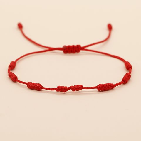 Simple Style Solid Color Rope Handmade Women's Bracelets