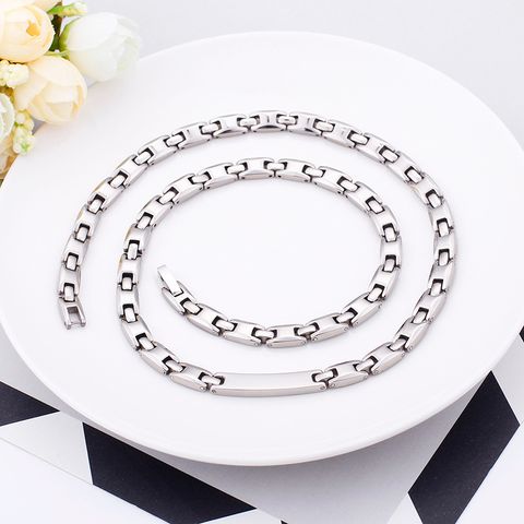 Korean Stainless Steel Magnet Necklace Wholesale Nihaojewelry