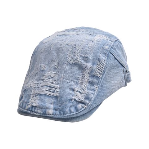 Unisex Hip-hop Streetwear Solid Color Wide Eaves Beret Hat
