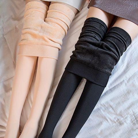 Women's Street Japanese Style Solid Color Full Length Leggings