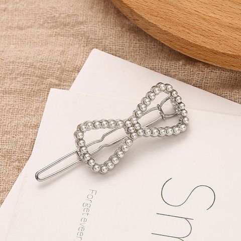 Women's Lady Bow Knot Metal Plating Hair Clip