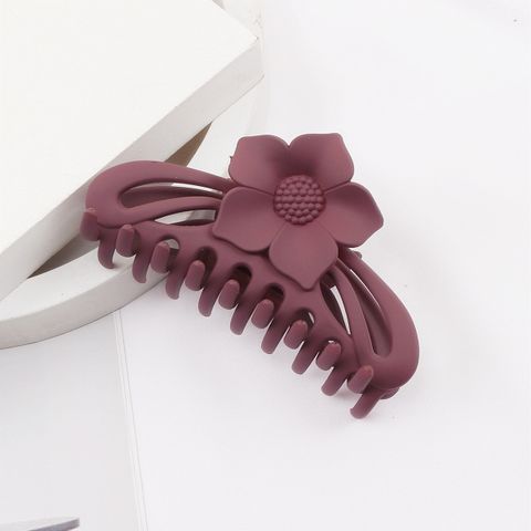 Women's Ig Style Simple Style Flower Plastic Stoving Varnish Hair Claws