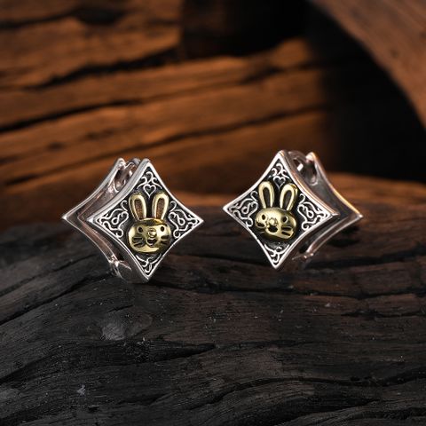1 Pair Casual Animal Sterling Silver Ear Studs