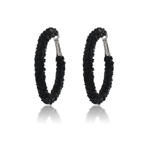1 Pair IG Style Simple Style Circle Sequins Plastic Iron Earrings