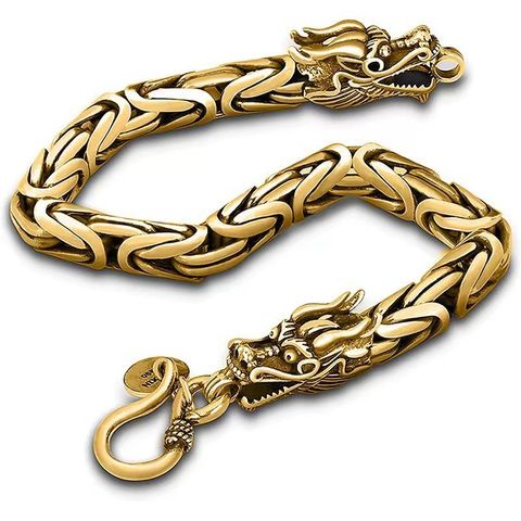 Hip-hop Dragon Alloy Plating Men's Bracelets 1 Piece