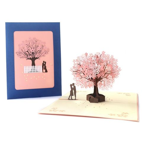 Valentine's Day Sweet Human Tree Special Paper Daily Festival Card