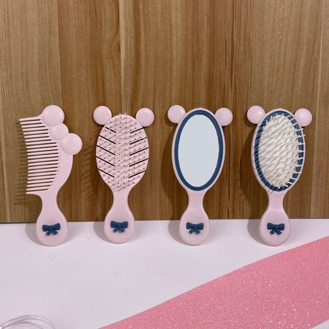 Cute Simple Style Bow Knot Plastic Hair Comb 1 Piece