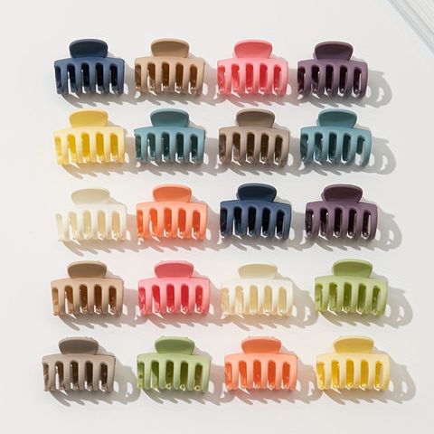 Girl's Basic Colorful Plastic Hair Claws