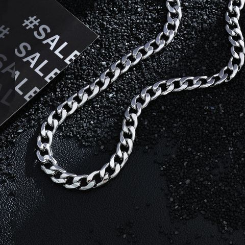 Punk Geometric Stainless Steel Plating Unisex Necklace