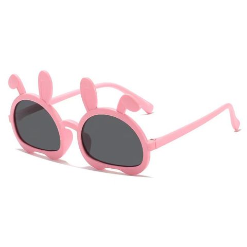 Cute Bunny Ears Ac Oval Frame Full Frame Kids Sunglasses