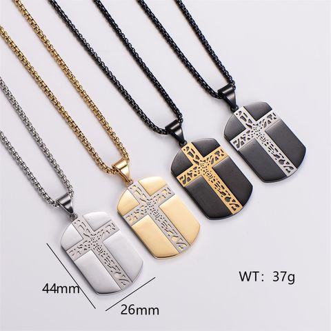 304 Stainless Steel Streetwear Plating Cross