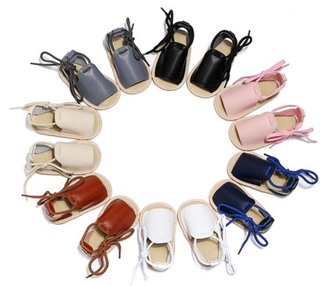 Girl's Vintage Style Color Block Open Toe Peep Toe Sandals
