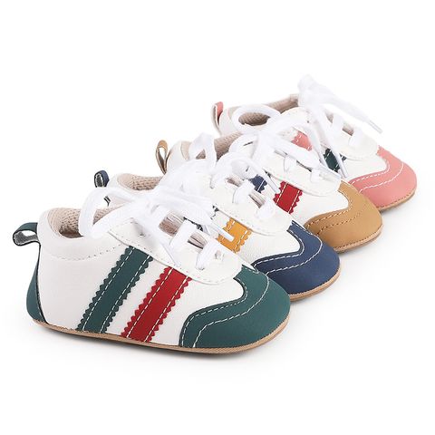 Kid's Sports Stripe Round Toe Toddler Shoes