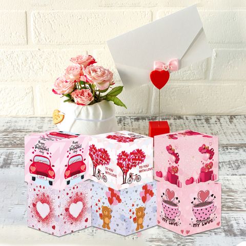 Valentine's Day Cartoon Style Heart Paper Date Decorative Props