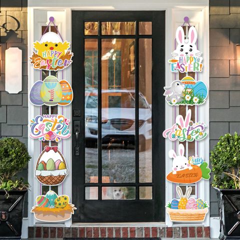 Easter Cartoon Style Animal Paper Party Festival Decorative Props
