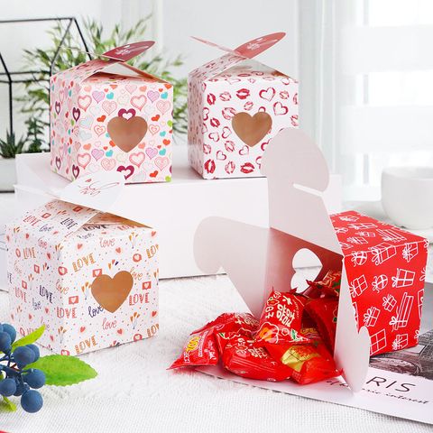Valentine's Day Simple Style Classic Style Color Matching Paper Date Gift Wrapping Supplies