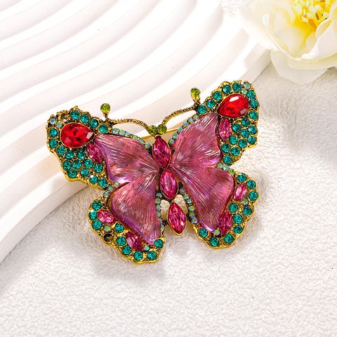 Elegant Butterfly Alloy Rhinestones Women's Brooches