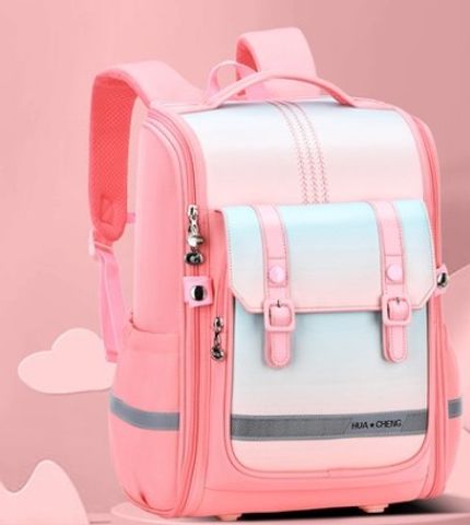 Waterproof Gradient Color School Daily School Backpack