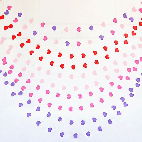 Streetwear Heart Shape Paper Party Colored Ribbons
