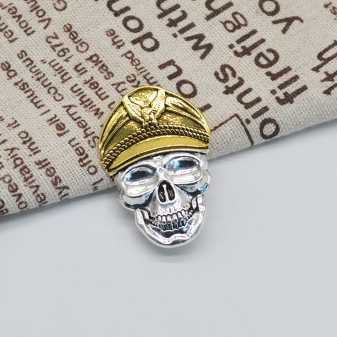 Gothic Retro Funny Skull Metal Plating Unisex Brooches 1 Piece
