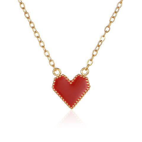 Retro Heart Shape Stainless Steel Pendant Necklace