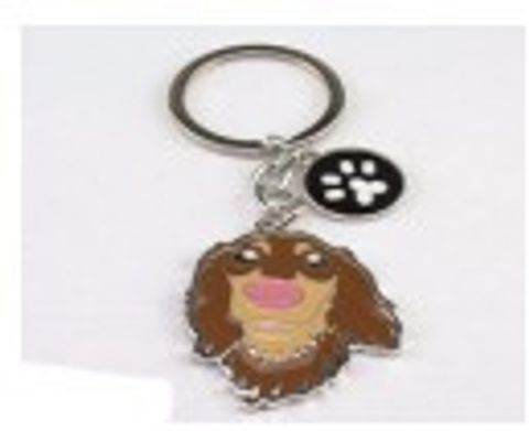 Cute Funny Dog Metal Unisex Keychain
