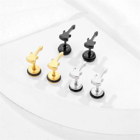 1 Piece Vintage Style Guitar Plating Stainless Steel Ear Studs