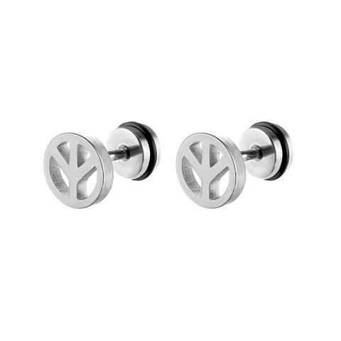1 Piece Simple Style Geometric Solid Color Plating Stainless Steel Ear Studs