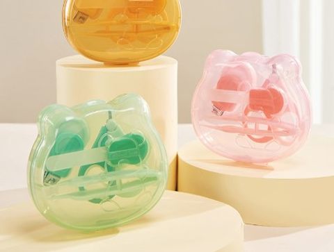 Cute Bear Plastic Nail Scissor Set Baby Accessories