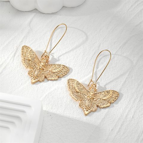 1 Pair Classic Style Butterfly Alloy Drop Earrings