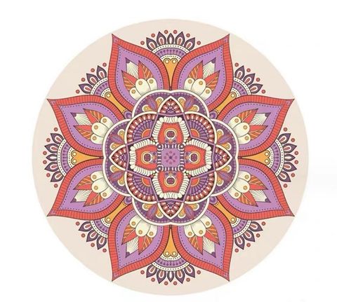 Classical Geometric Color Block Polyester Carpet