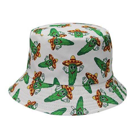 Unisex Simple Style Vegetable Wide Eaves Bucket Hat