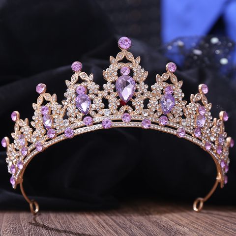 Princess Bridal Crown Alloy Inlay Artificial Crystal Rhinestones Crown