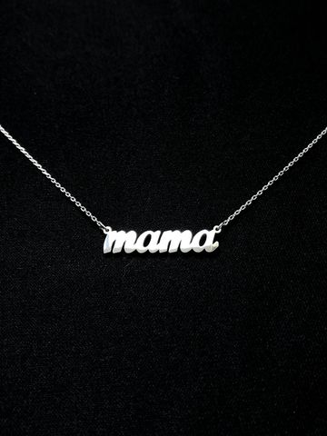 Simple Style Letter Stainless Steel Carving Necklace