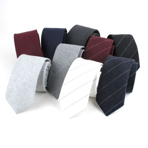 Formal Stripe Cotton Men's Tie